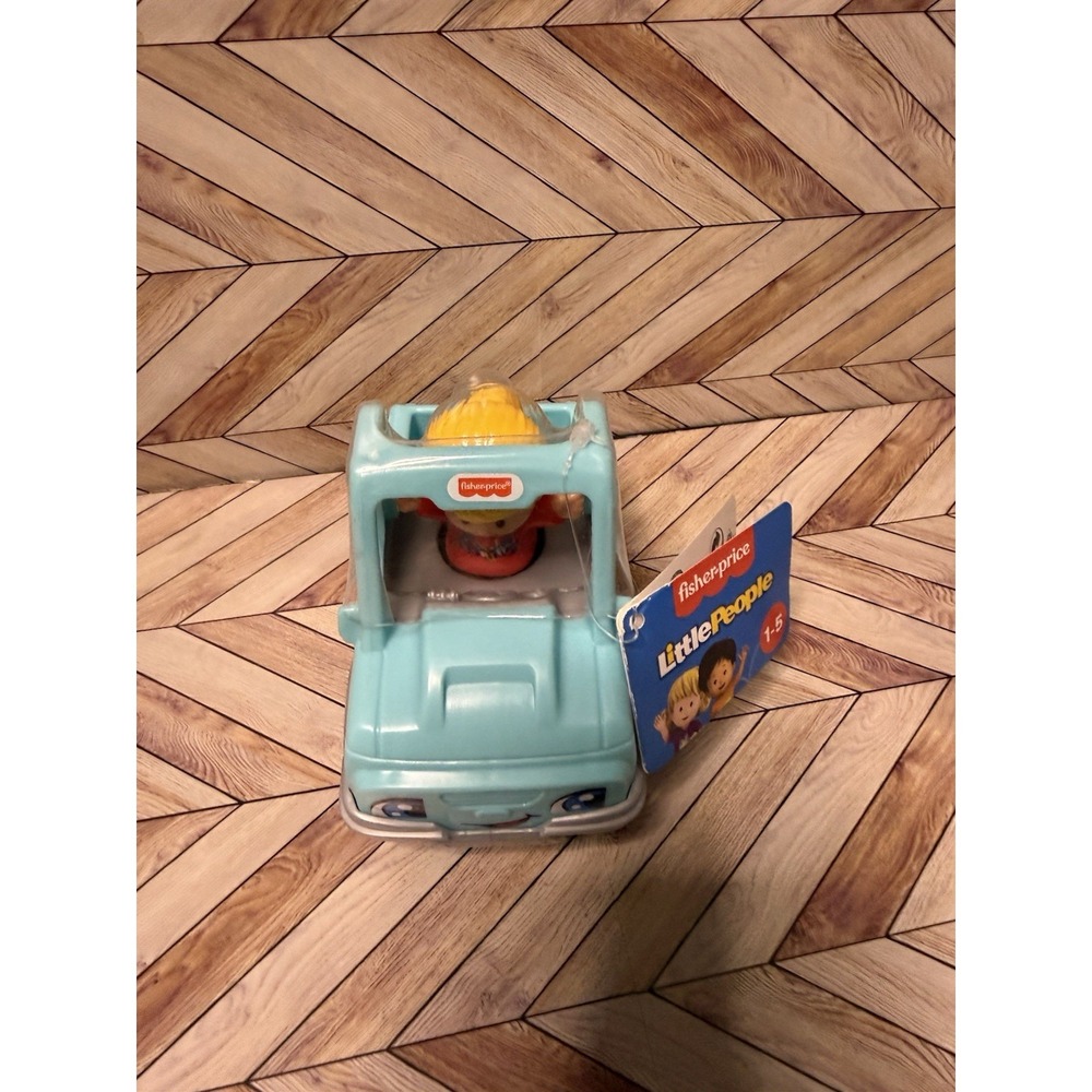 Fisher Price Little People Blue Pick Up Truck Jeep Help A Friend W/figure - Picture 7 of 7